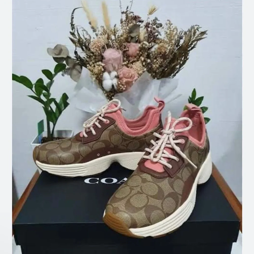 COACH C5774 C270 Tech Runners - Khaki/Saddle SIZE : 8.5 - Picture 4 of 10